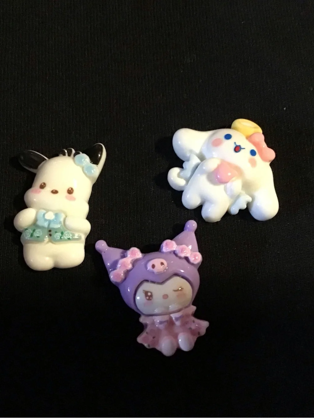 Set of six mini magnets with cute Sanrio characters